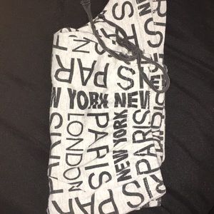 Lettered pajama shorts